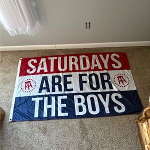 Saturday’s are for the boys flag